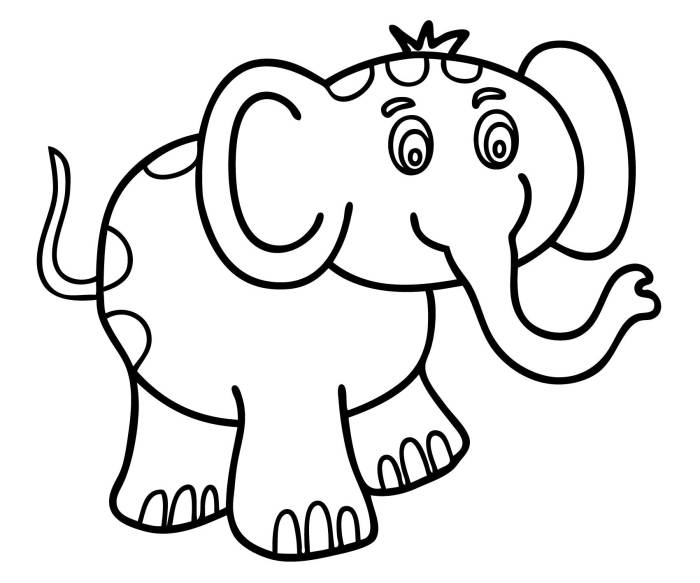 Simple coloring book pages